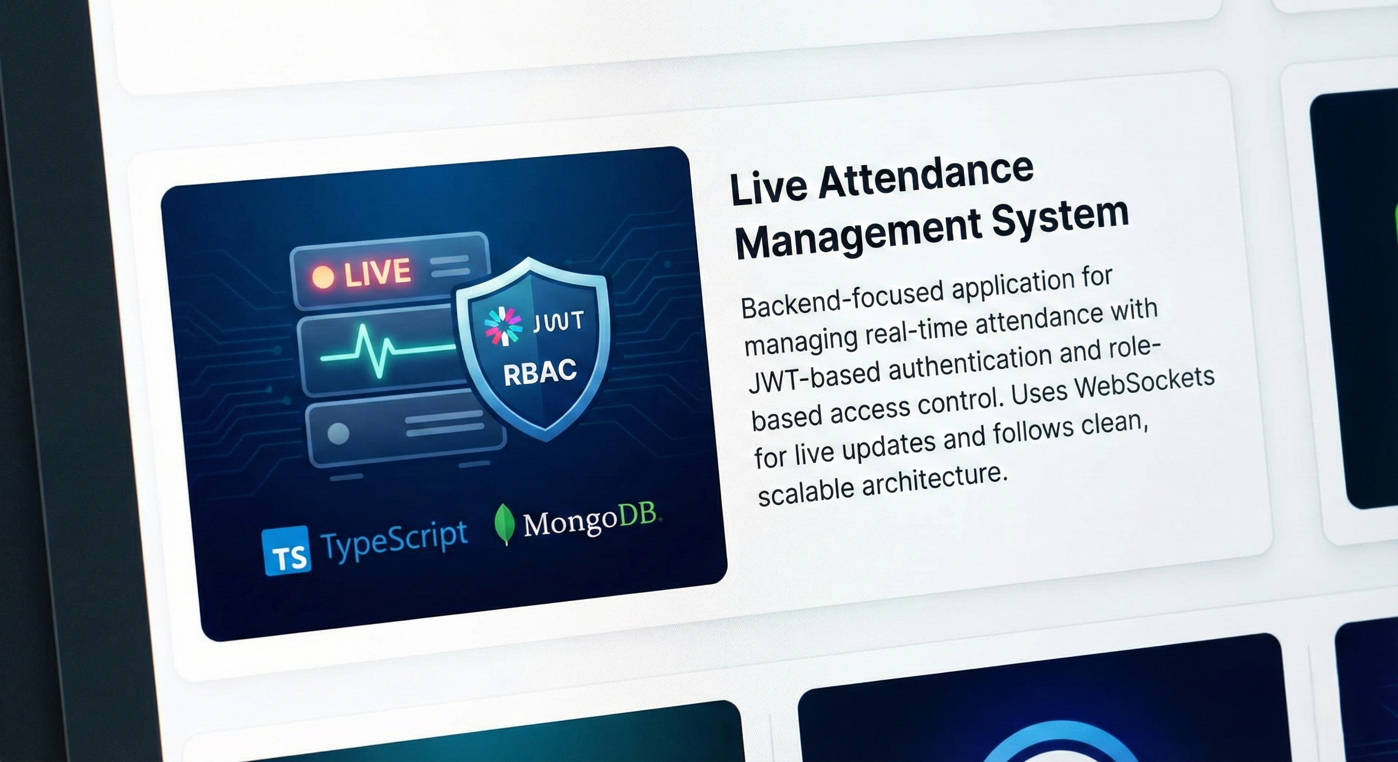 Live Attendance Management System(Backend)